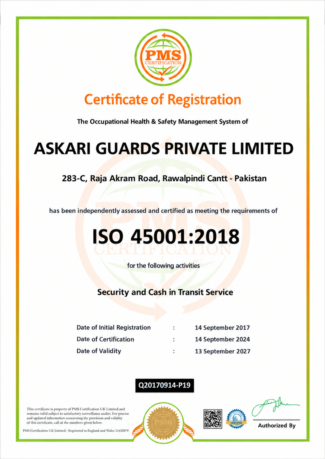 ISO 45001:2018